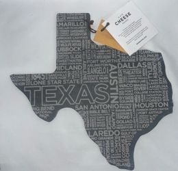 Texas shaped cheeseboard