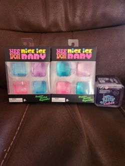 2 NEEDOH NICE ICE BABIES. PLUS PURPLE JELLY CUBE