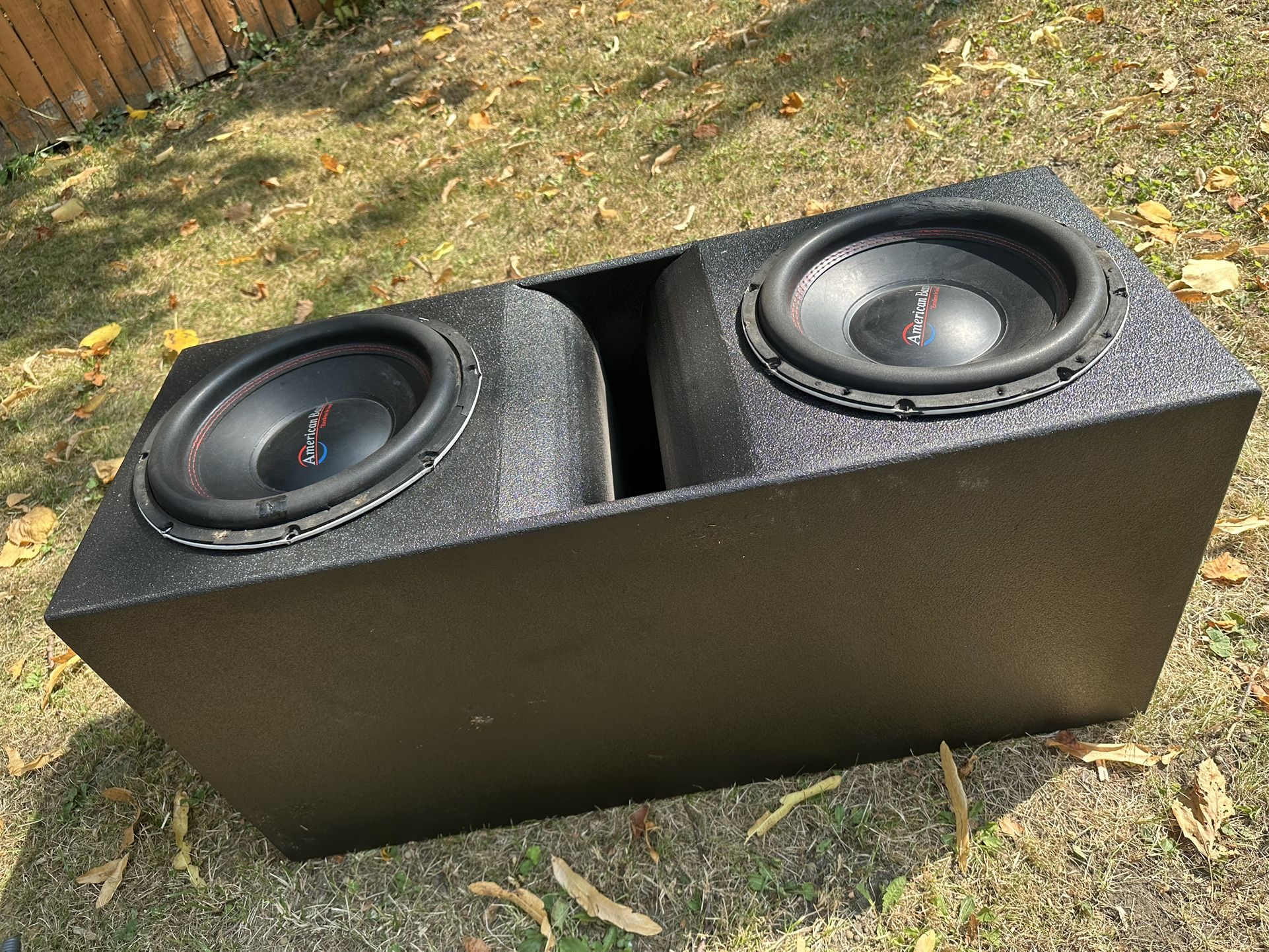 2 American Bass 12s In QBomb