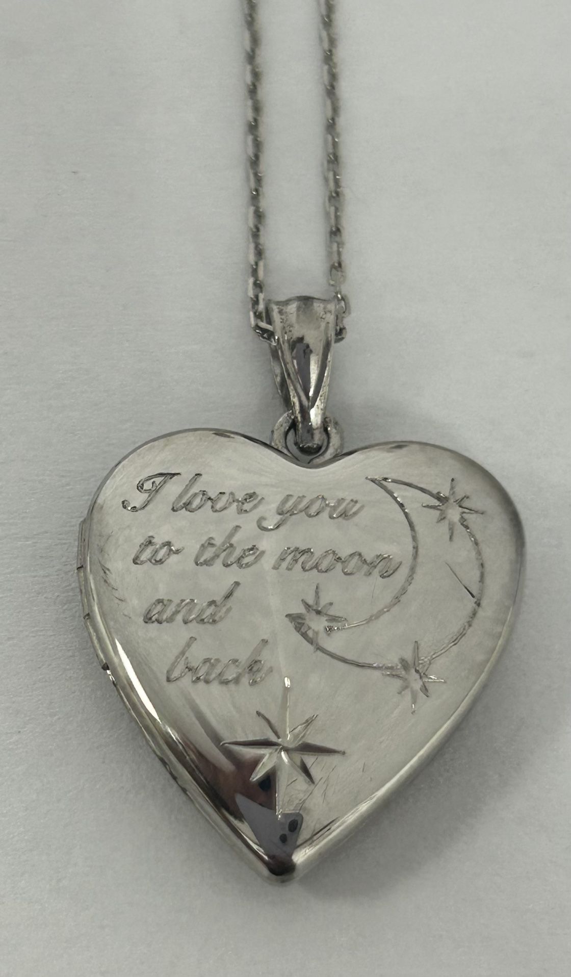Heart Locket 925 Silver With Necklace