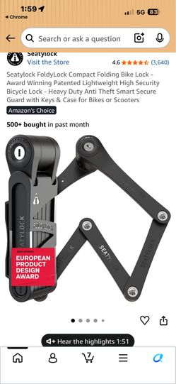 foldylock seatylock