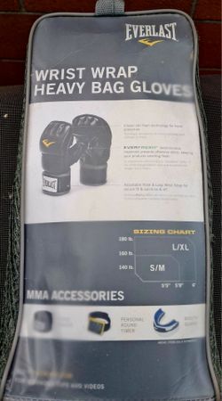 Everlast Wrist Wrap Heavy Bag Gloves