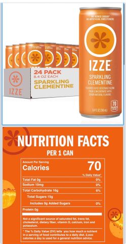 IZZE Sparkling Water Juice Beverage Blend