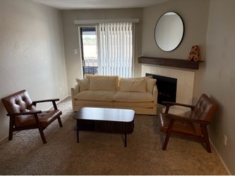 Living Room Set – MCM Accent Chairs + Sofa + Coffee Table | Must Go!