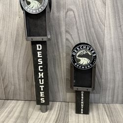 Deschutes Brewery Wooden Beer Tap Handles (Set of 2) - Used, Shows Wear From Use