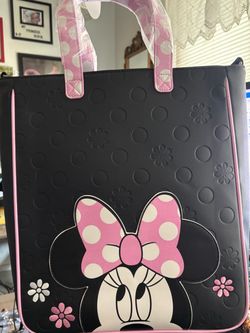Loungefly Disney Minnie Floral Rock The Dots Tote Bag with Coin Bag