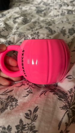 Starbucks pink pumpkin mug