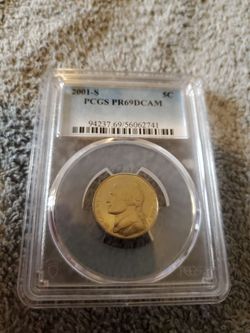 2001-S Jefferson Nickel PCGS PR69DCAM