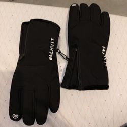 Brand New Balhvit ЗM Thinsulate Winter Gloves Mens Touch Screen Breathable Black Medium