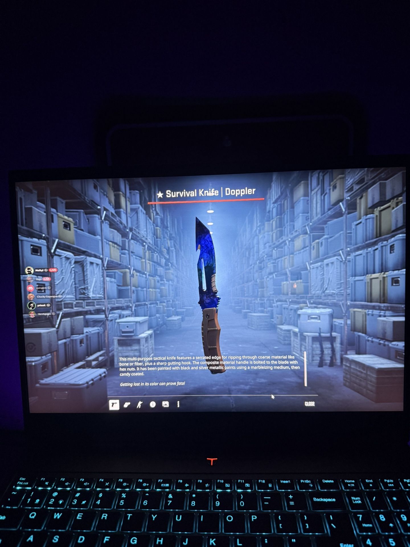 CSGO knife “Survival Knife” Doppler, Factory New, Phase 3