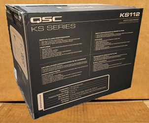 QSC KS-Series 12" Avtive Powered Subwoofers 2000 Watts KS112 Compact Bass Cabinet Wheels 🚨 Payment Options Available 🚨 No Credit Needed 🚨 