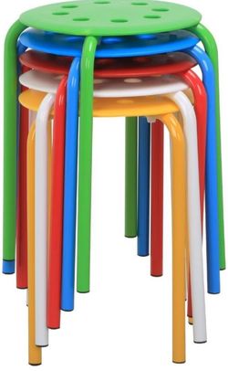 Yaheetech 17.3in Plastic Stackable Stools