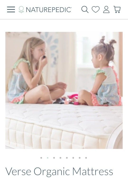Organic Naturepedic Verse Kids Mattress β Excellent Condition