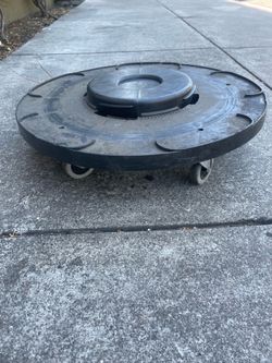 Heavy Duty Commercial Round Trash Can Dolly / Wheel Base