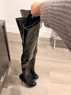 High boots up to the knee