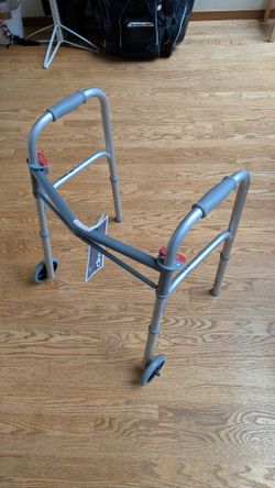 Drive steel folding walker

two button with 5" wheels junior