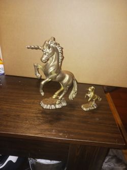 Vintage Brass Unicorns