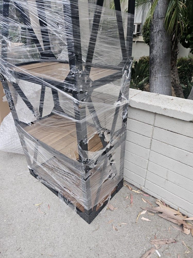 Metal & Wood Bookshelf