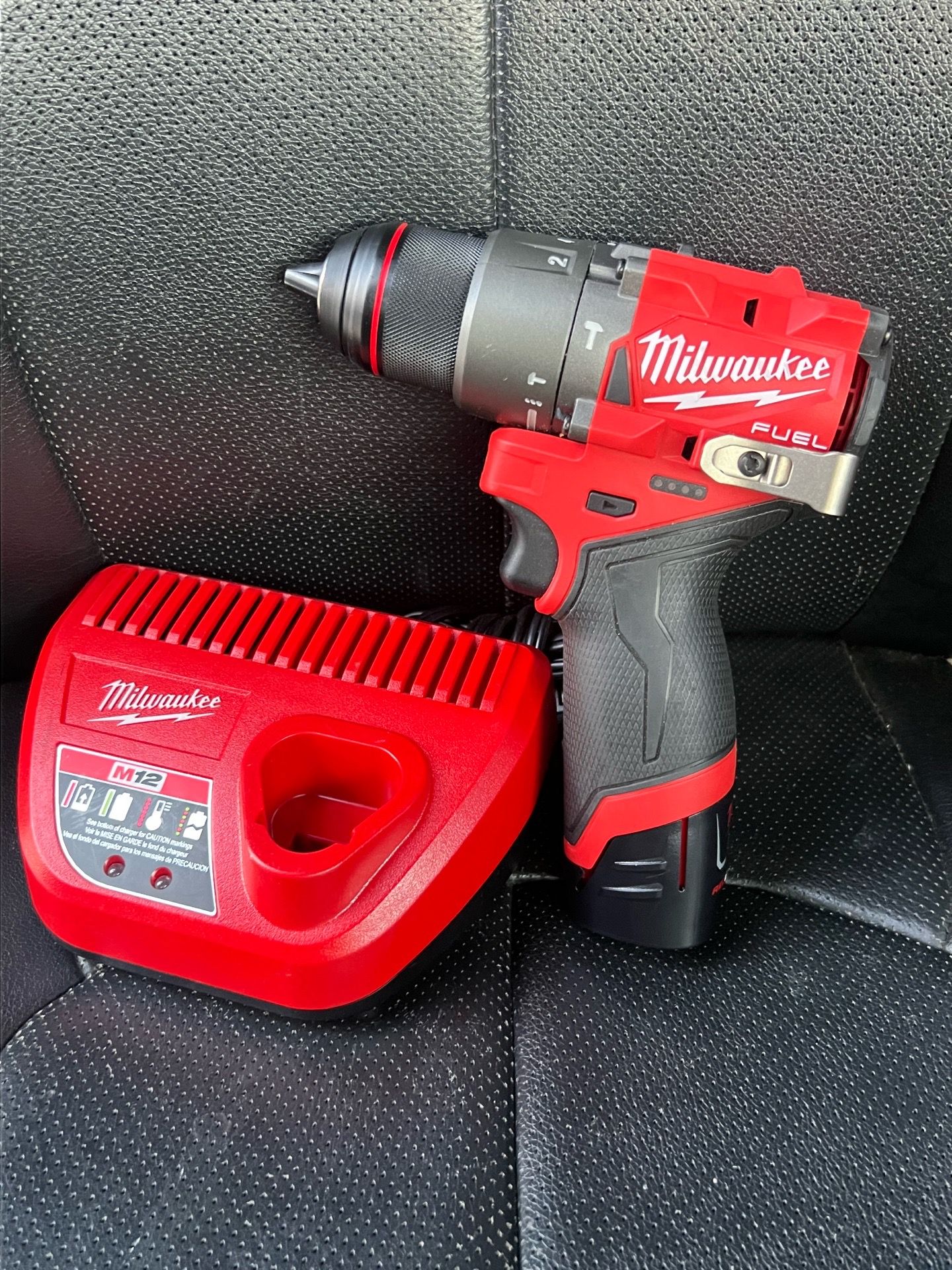 Milwaukee m12 fuel brushles with battery and charger