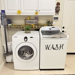 Samsung Gas Dryer And Whirlpool Washer 