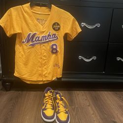 Kids Lakers Jersey and shoe set