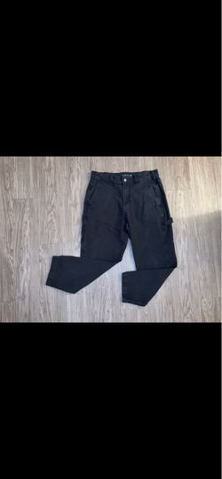 Abercrombie & Fitch Loose Carpenter Pants Mens 32x28 Black Straight Baggy