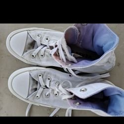 Women's Size 8.5 Euro 39 Converse Chuck Taylor All Star High Tops Daisy White