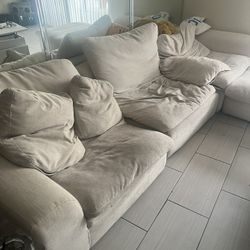 Pool table & Goose feather Couch 