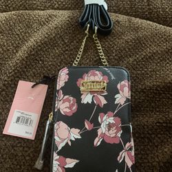 Brand New Juicy Couture Pretty Black Rose Cellie