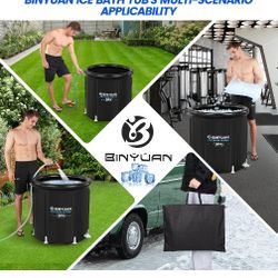 BINYUAN Ice Bath Tub for Athletes With Cover 99 Gal