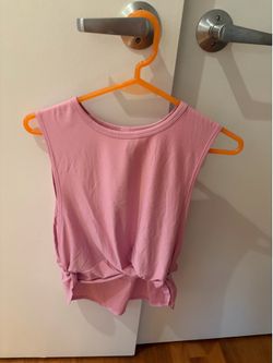 Beyond Yoga Pink Knotted Tank