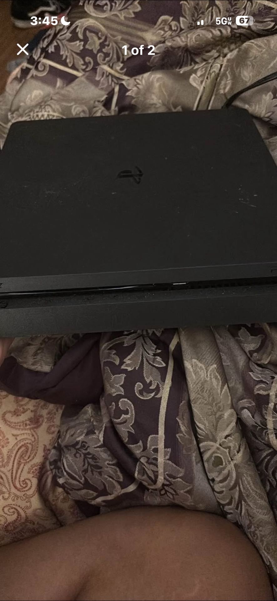 ps4 with the games on it and controller 