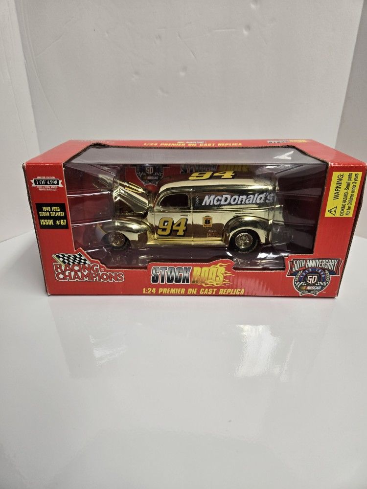 Nascar Bill Elliott #94 McDonald's Sponsored 1940 Sedan Delivery.