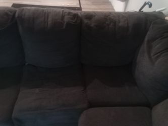 Brown big couch
