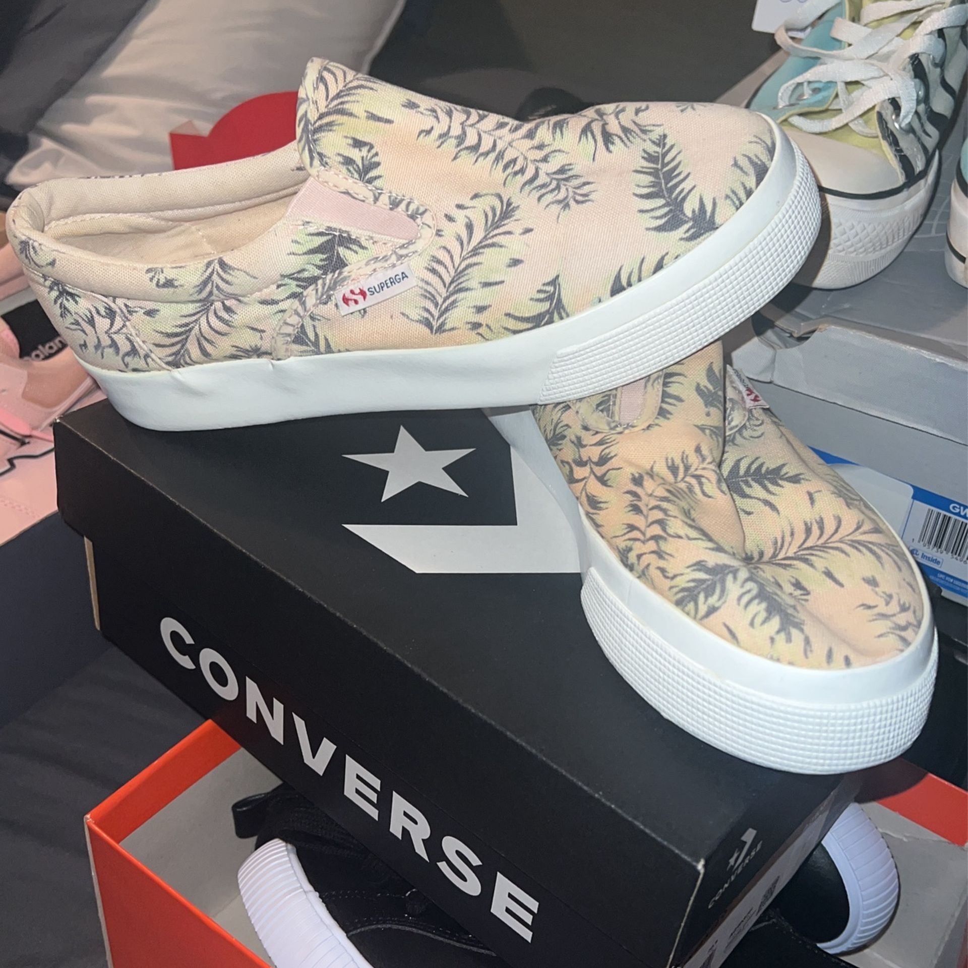 Superga 2740 Slip On Floral Platform Canvas Shoes Size 6 Women’s Shoes