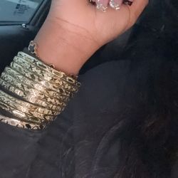 22 Karat Gold Plated Indian Bangles 