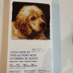 New Wonder Art Latch Hook Kit Puppy Love