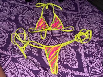 Neon String Bikini Set Two Piece