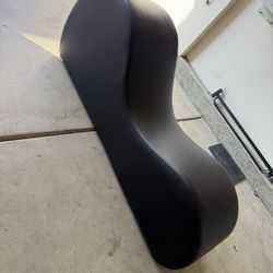 Sleek Chaise Lounge for Yoga - - Great for Stretching, Relaxation, Exercise & More, 64L x 16w 26H Inch, Black 