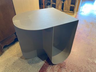 Modern Grey Metal Side Table