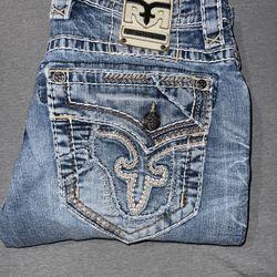 Men Rock Revival Jeans Size 32