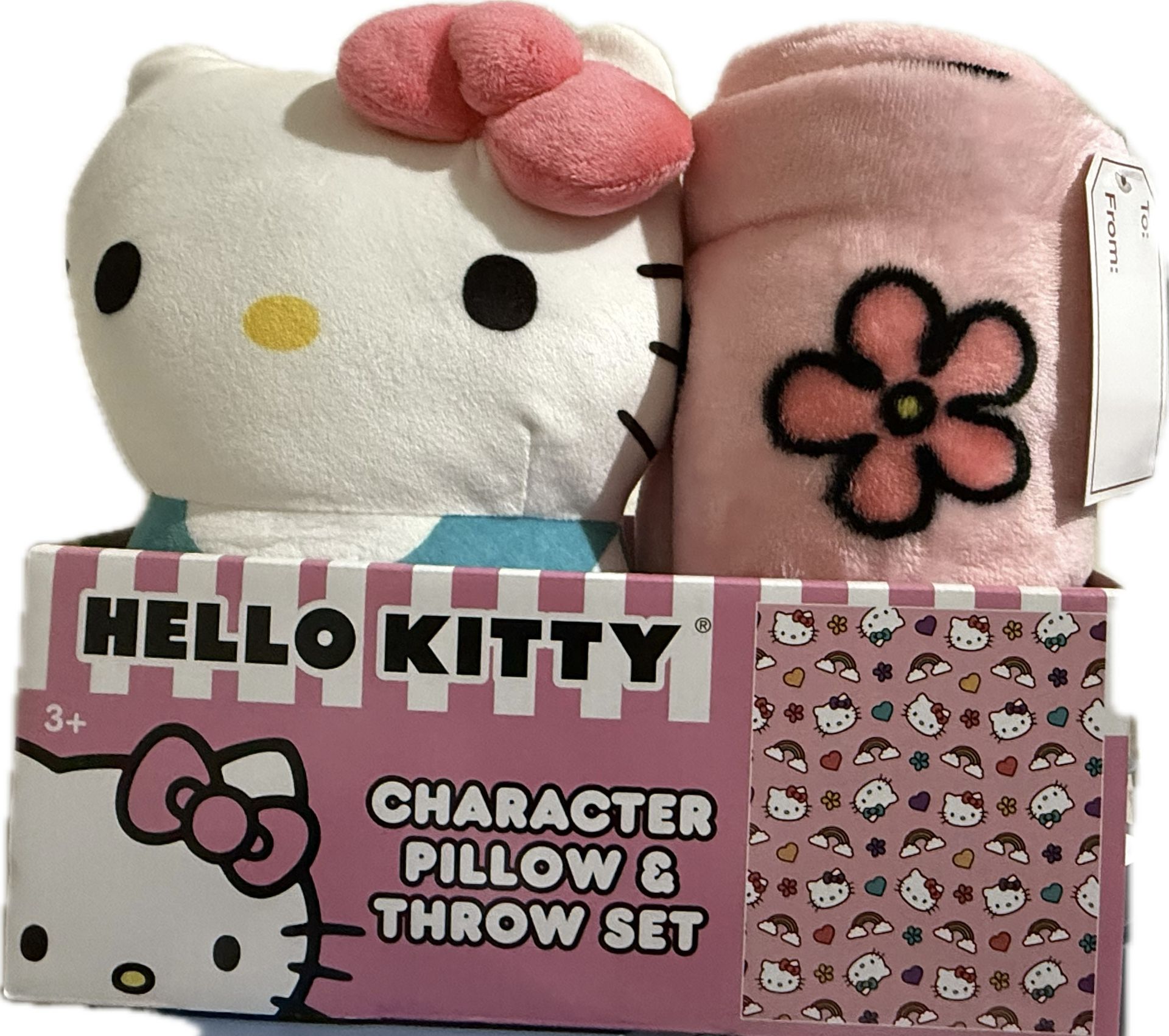 Hello Kitty Pillow And Throw Set 