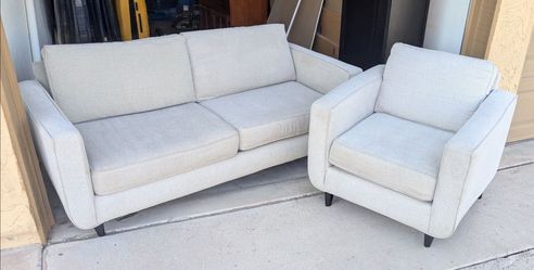 Couch with Matching Oversized Chair