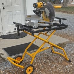 DeWalt 12" Double Bevel Compound Mitter Saw Electric,And DeWalt cart/Stand
