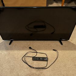 Black Hisense 43” LCD 4K TV