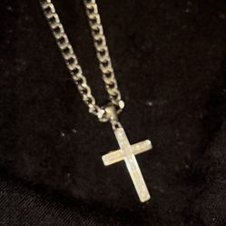 Silver 925 Cross Chain 
