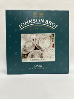 Johnson Bros 5 Piece Set “Place Setting” Pink 