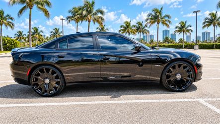 🔥 22x9 5x115 / 5x120 CEO GLOSS BLACK WHEELS DODGE CHARGER / CHRYSLER 300 🔥
