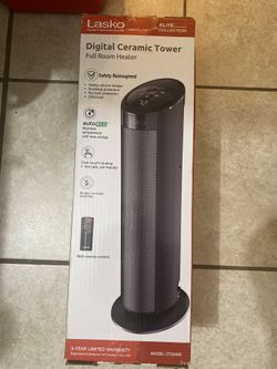 Lasko Digital Ceramic Tower Full Room Heater $65