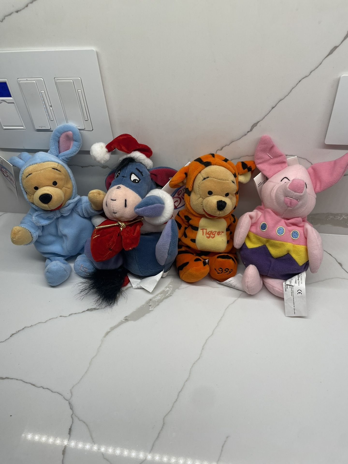disney winnie the pooh plush toys set of 4